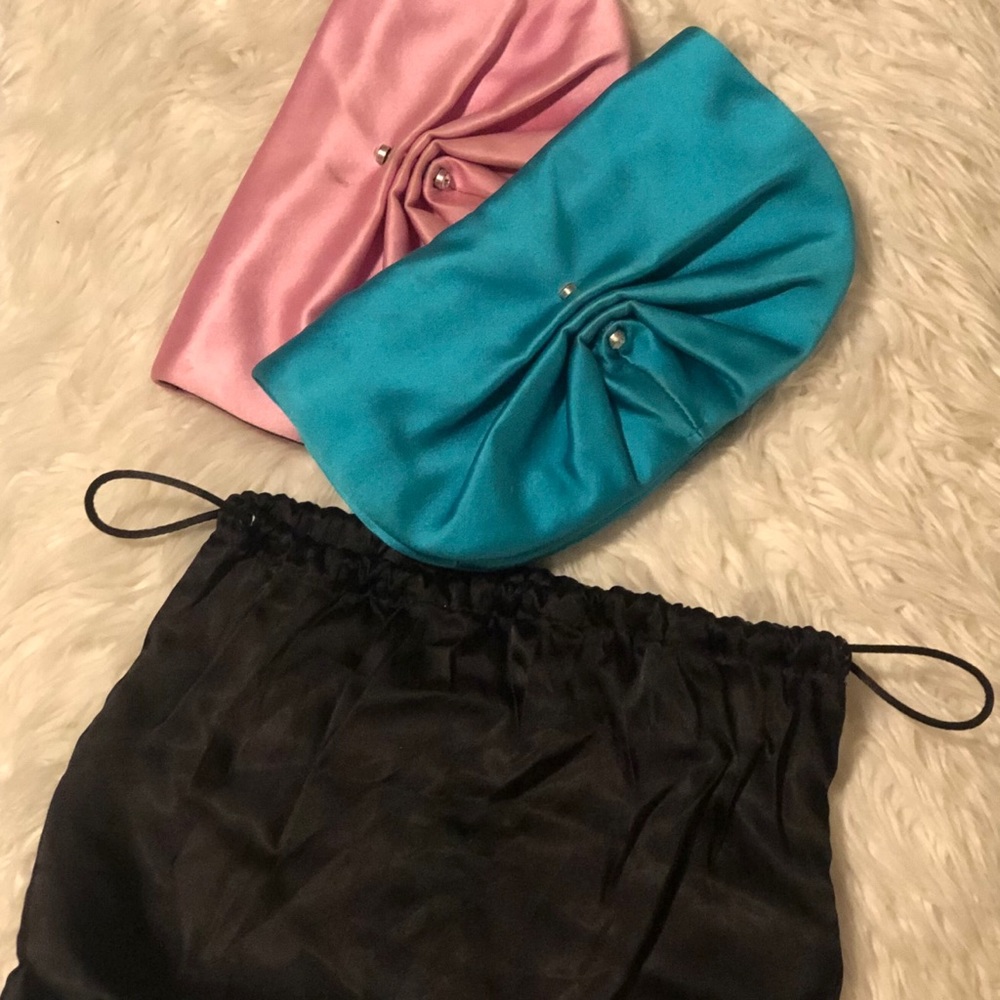 YSL silk evening clutch